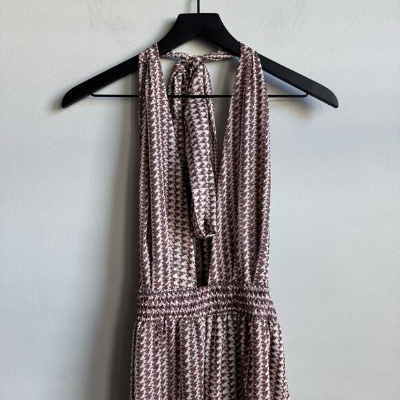 Agua Bendita Josie Python Printed Halter Neck Jumpsuit Size Large - Picture 5 of 13